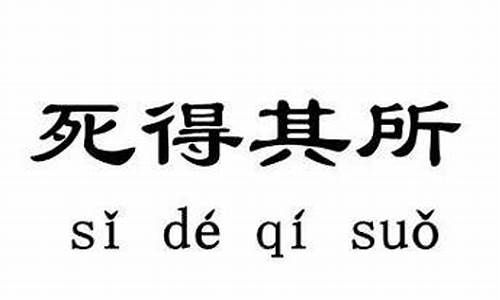 死得其所的造句子_死得其所造句优美句子