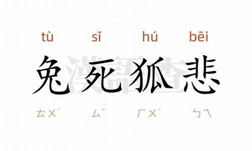 兔死狐悲照样子写词语_兔死狐悲造句和例子